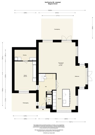 Floorplan - Het Everloo 90, 8219 DH Lelystad