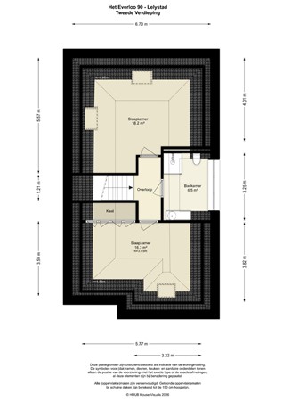 Floorplan - Het Everloo 90, 8219 DH Lelystad