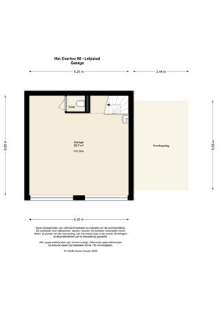 Floorplan - Het Everloo 90, 8219 DH Lelystad