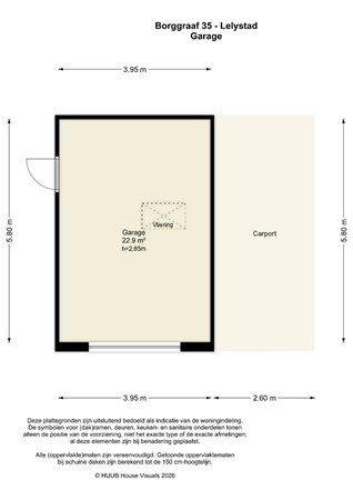 Floorplan - Borggraaf 35, 8226 TG Lelystad