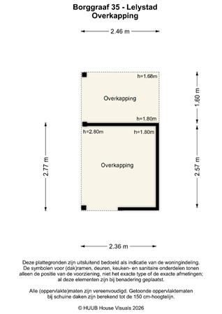 Floorplan - Borggraaf 35, 8226 TG Lelystad