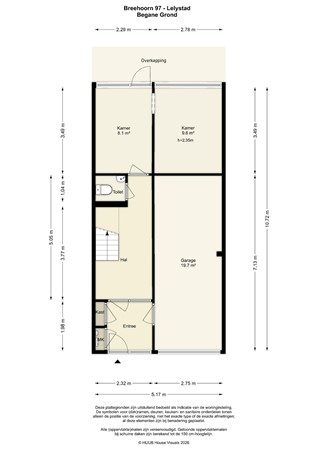 Floorplan - Breehorn 97, 8223 CS Lelystad
