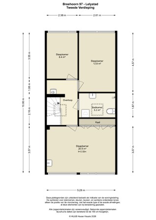 Floorplan - Breehorn 97, 8223 CS Lelystad