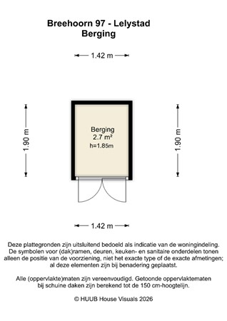 Floorplan - Breehorn 97, 8223 CS Lelystad