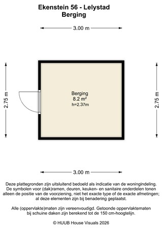 Floorplan - Ekenstein 56, 8226 RH Lelystad