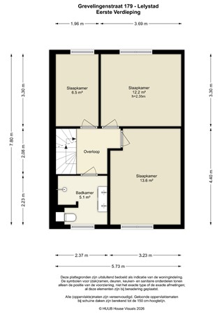 Floorplan - Grevelingenstraat 179, 8226 GD Lelystad