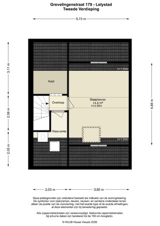 Floorplan - Grevelingenstraat 179, 8226 GD Lelystad