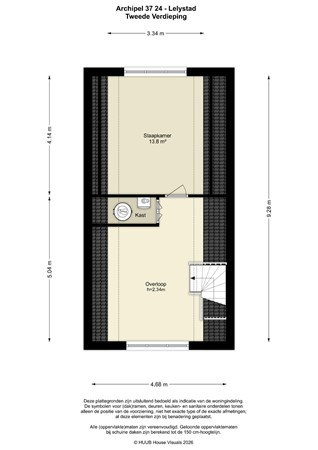 Floorplan - Archipel 37 24, 8224 HN Lelystad