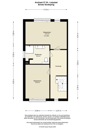 Floorplan - Archipel 37 24, 8224 HN Lelystad
