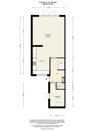 Floorplan - Archipel 37 24, 8224 HN Lelystad