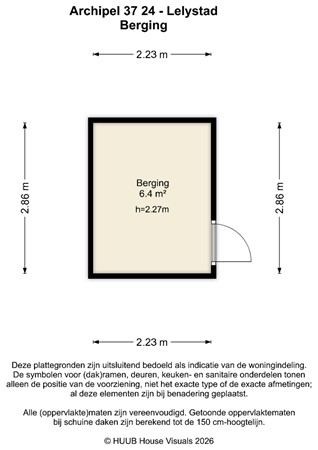 Floorplan - Archipel 37 24, 8224 HN Lelystad