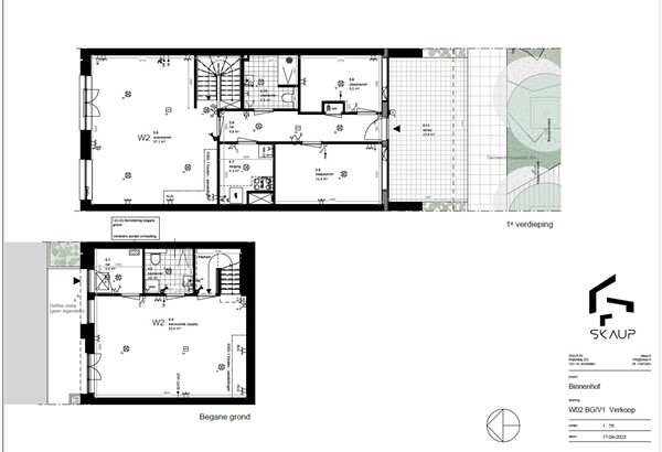 Floorplan - appartement met bedrijfsruimte Bouwnummer 2, 8224 Lelystad