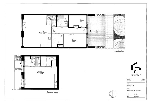 Floorplan - appartement met bedrijfsruimte Bouwnummer 2, 8224 Lelystad