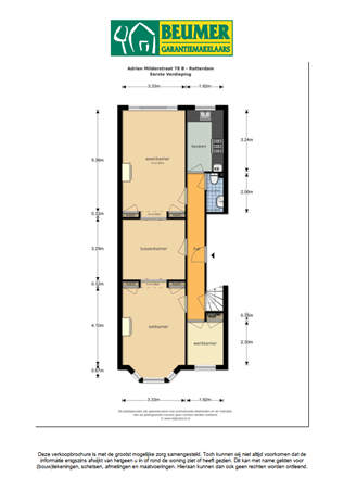 Adrien Mildersstraat, 3022 NK Rotterdam - Plattegrond 1e verdieping.PNG