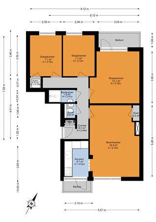 Admiraal de Ruyterweg, 3031 AA Rotterdam - Appartement - 2D.jpg