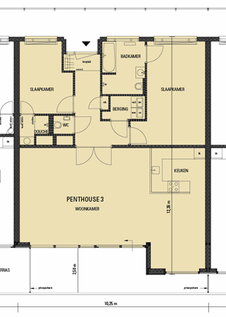 Freericksplaats, 3054 GL Rotterdam - WLAAN-PENTHOUSE 3 PLATTEGROND VAN PLASZICHT.gif