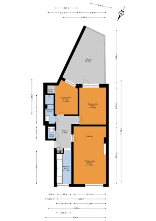 Admiraal de Ruyterweg 34C, 3031 AD Rotterdam - Appartemenet - 2D.jpg