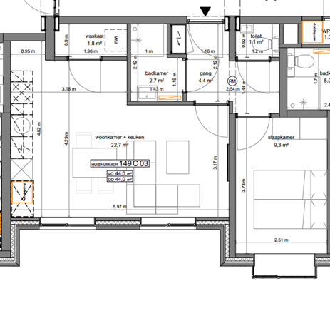 Van Speykstraat 149C03, 3014 VJ Rotterdam - 149-C03.PNG