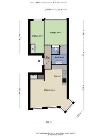 Rodenrijselaan 13B, 3037 XA Rotterdam - 343605_2D_Appartement_Rodenrijselaan_29B_Rotterdam.jpg