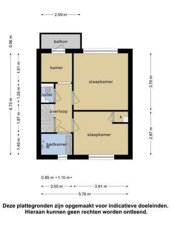 Floorplan - Ruysstraat 24G, 1403 SJ Bussum