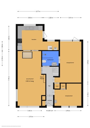 Floorplan - Dr. Schaepmanlaan 33, 1402 BR Bussum