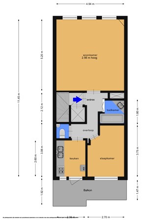 Floorplan - Olmenlaan 146, 1404 DH Bussum