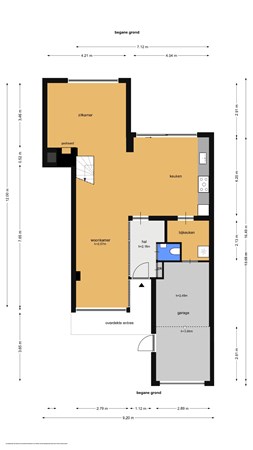 Floorplan - Goudwespmeent 40, 1218 GN Hilversum