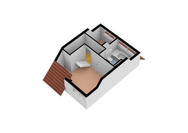 Floorplan - Merelstraat 80, 1223 NV Hilversum