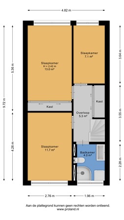 Floorplan - Fok 48, 1276 HX Huizen