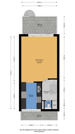 Floorplan - Fok 48, 1276 HX Huizen