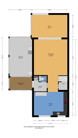 Floorplan - Liselott Linsenhoffstraat 29, 1361 CH Almere