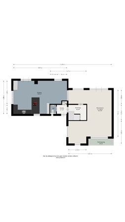 Floorplan - Van Hogendorplaan 24, 1272 GG Huizen