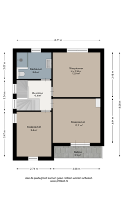 Floorplan - Van Hogendorplaan 24, 1272 GG Huizen