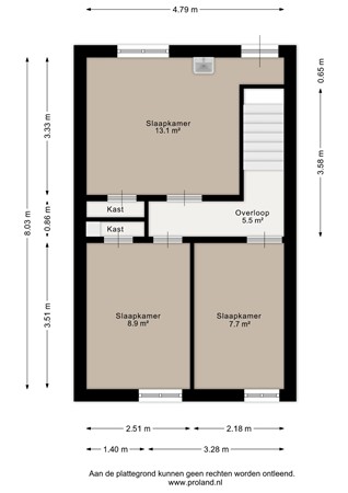 Floorplan - Floralialaan 24B, 1402 NK Bussum