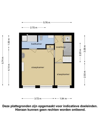 Floorplan - Gordelweg 82b2, 3037 AK Rotterdam