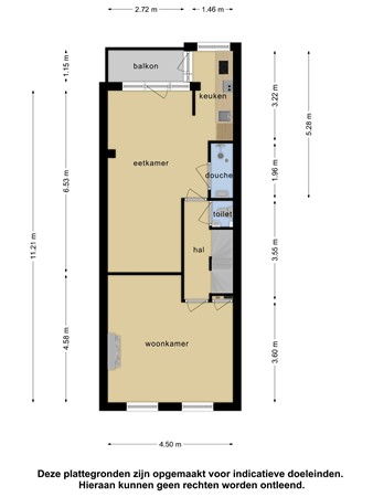 Floorplan - Zaagmolenstraat 153A2, 3036 HK Rotterdam