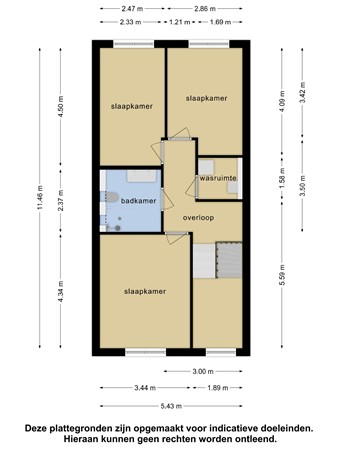 Floorplan - Bruijnstraat 68, 3026 VD Rotterdam