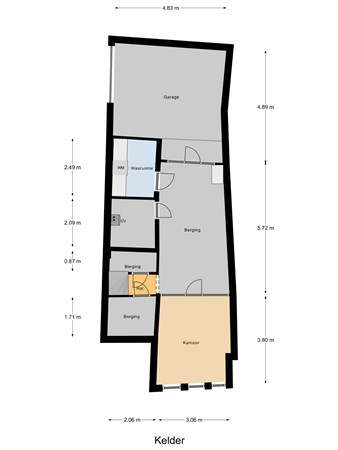 Floorplan - Westvest 12, 3111 BV Schiedam