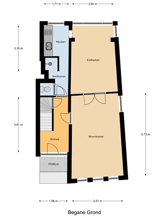 Floorplan - Westvest 12, 3111 BV Schiedam