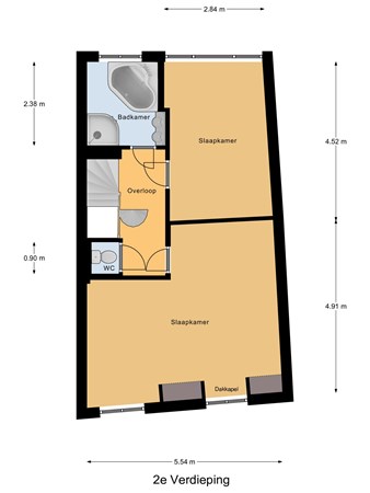 Floorplan - Westvest 12, 3111 BV Schiedam