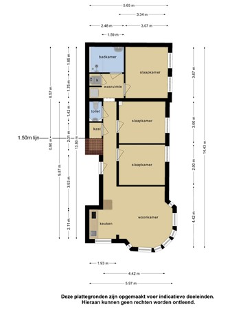 Floorplan - Burgemeester Meineszlaan 99A, 3022 BE Rotterdam