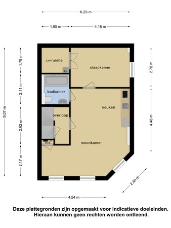 Floorplan - Noordmolenstraat 82-02, 3035 RM Rotterdam