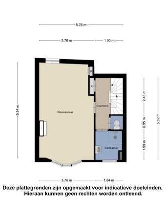 Floorplan - Weizichtstraat 3A, 3022 MV Rotterdam