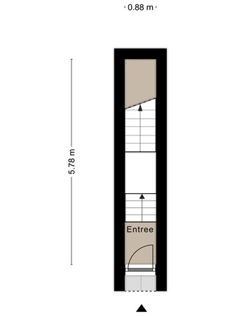 Floorplan - Claes de Vrieselaan 38B, 3021 JR Rotterdam