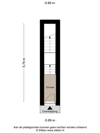 Floorplan - Bergweg 309B, 3037 EN Rotterdam