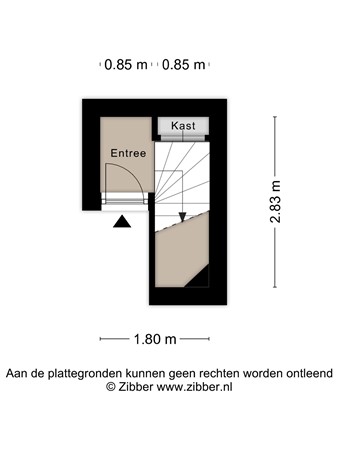Floorplan - Heemskerkstraat 50A02, 3038 VJ Rotterdam