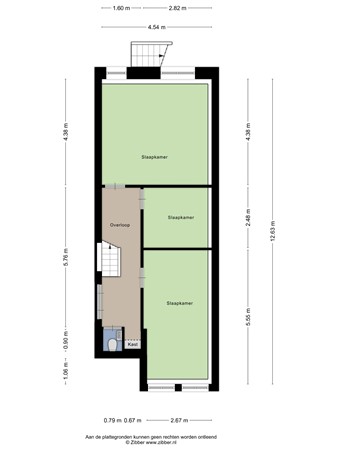 Floorplan - Blommersdijkselaan 30B, 3036 ND Rotterdam