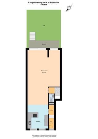 Floorplan - Lange Hilleweg 200A, 3073 BX Rotterdam