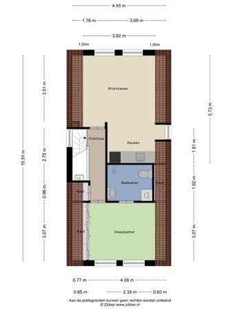 Floorplan - Blommersdijkselaan 30E, 3036 ND Rotterdam