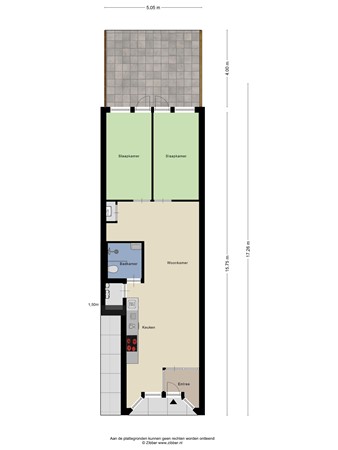 Floorplan - Bergweg 311A, 3037 EN Rotterdam